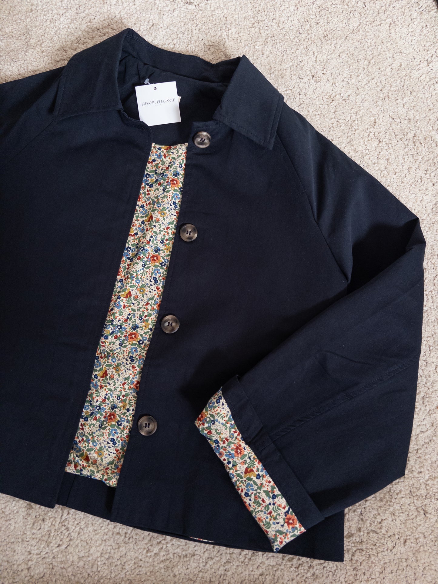 Margaux navyblue trench coat