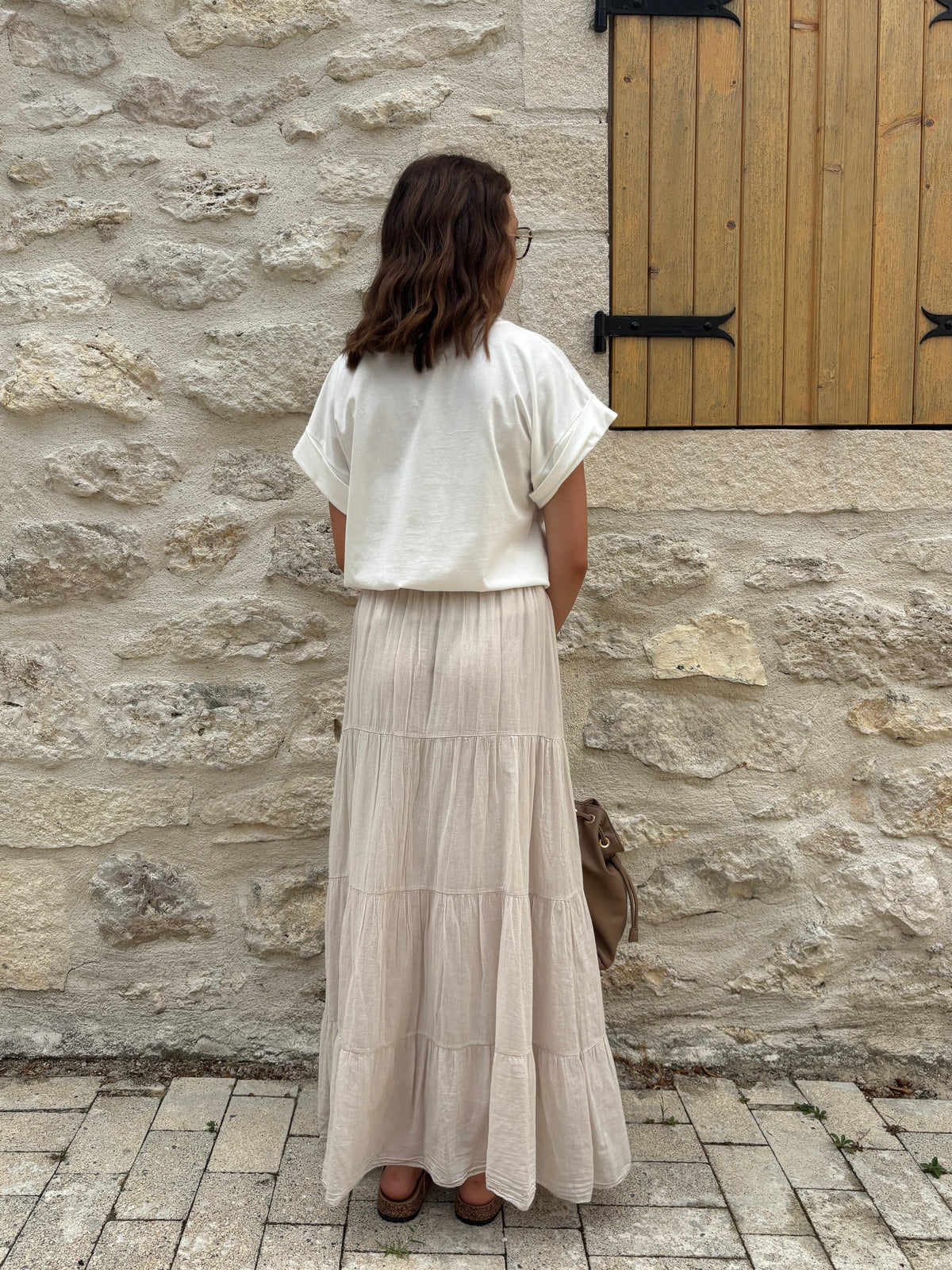 Jupe Angèle beige