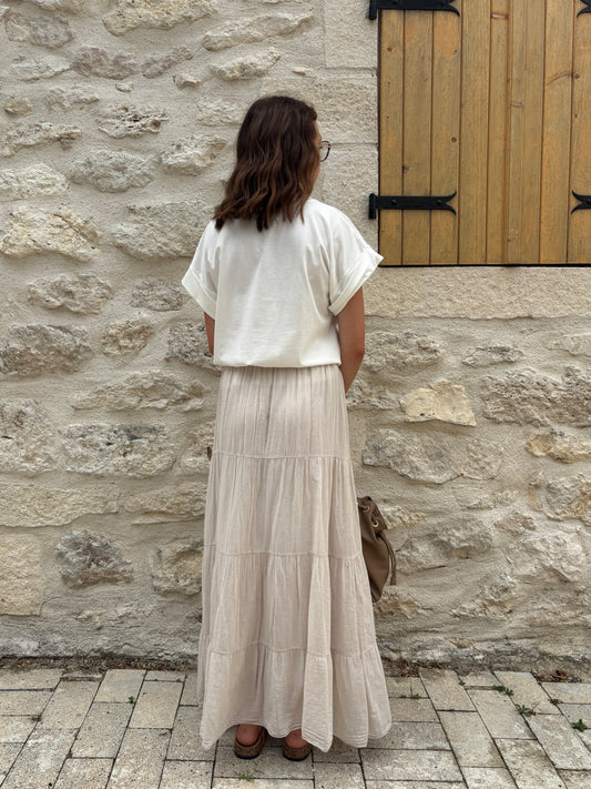 Jupe Angèle beige