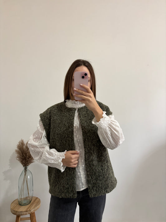 Gilet sans manches kaki