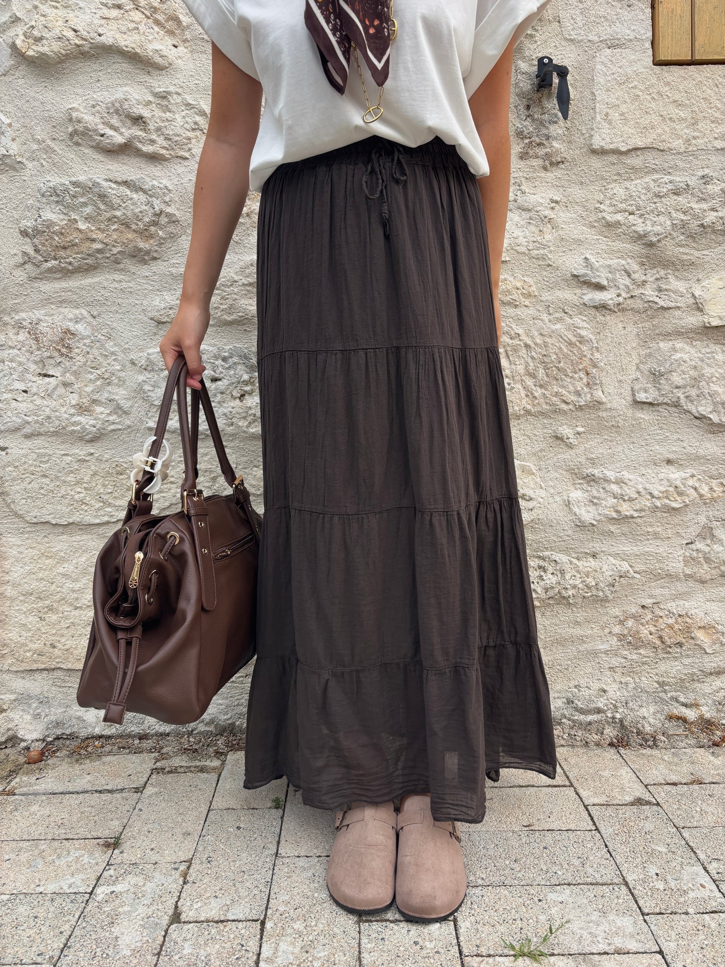 Jupe Angèle marron