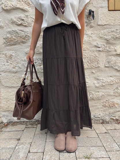 Jupe Angèle marron