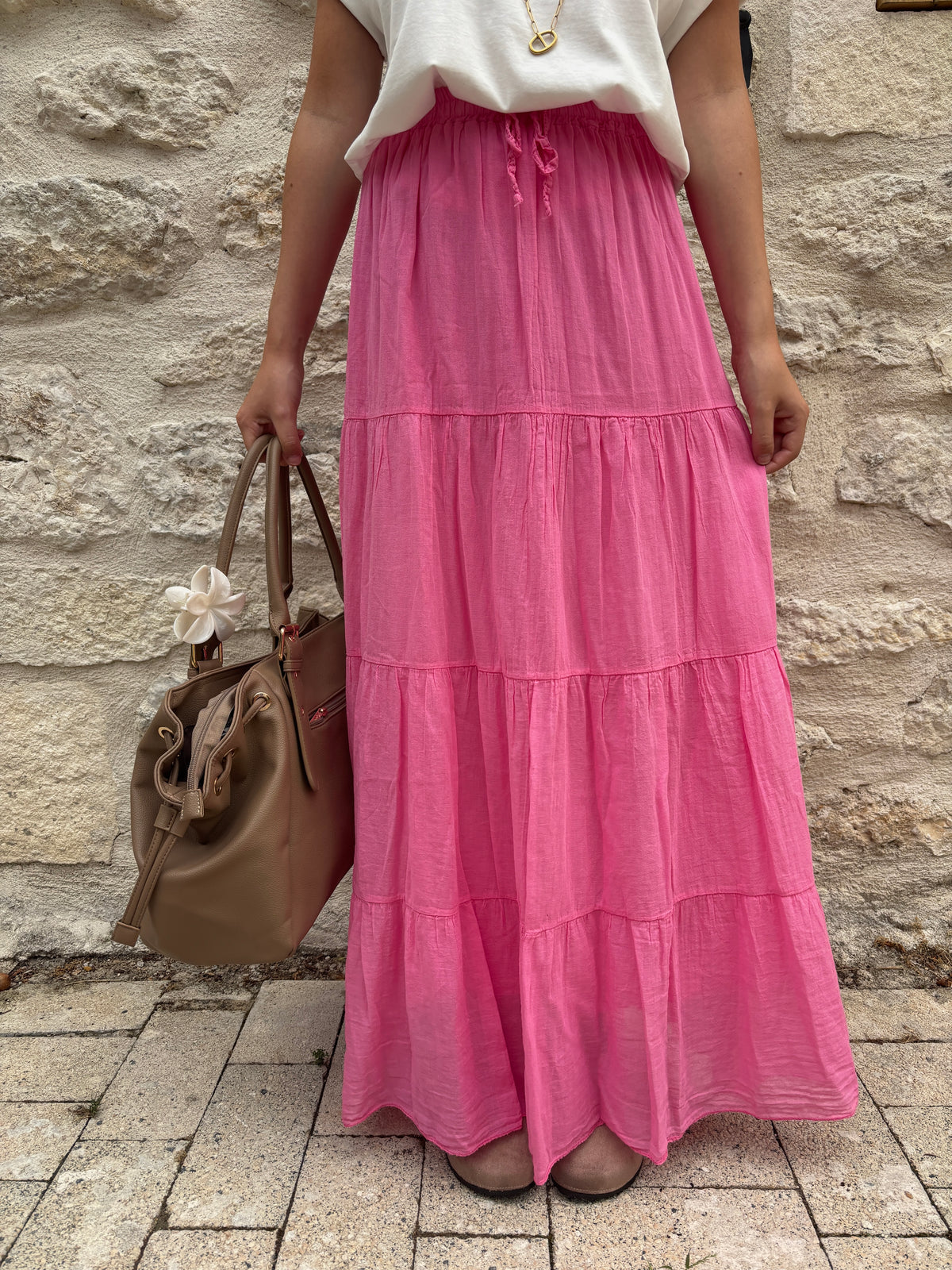 Jupe Angèle rose