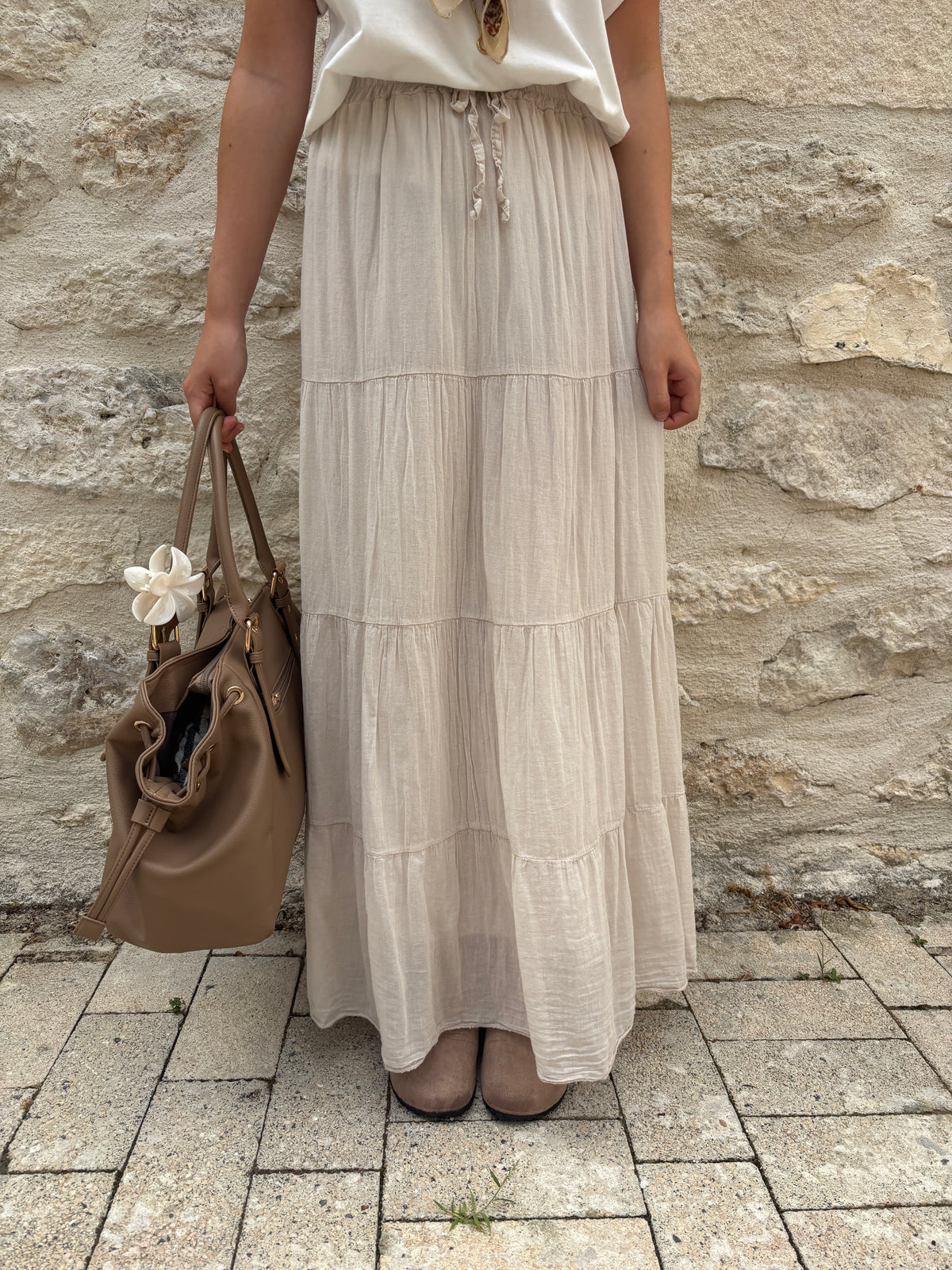 Jupe Angèle beige