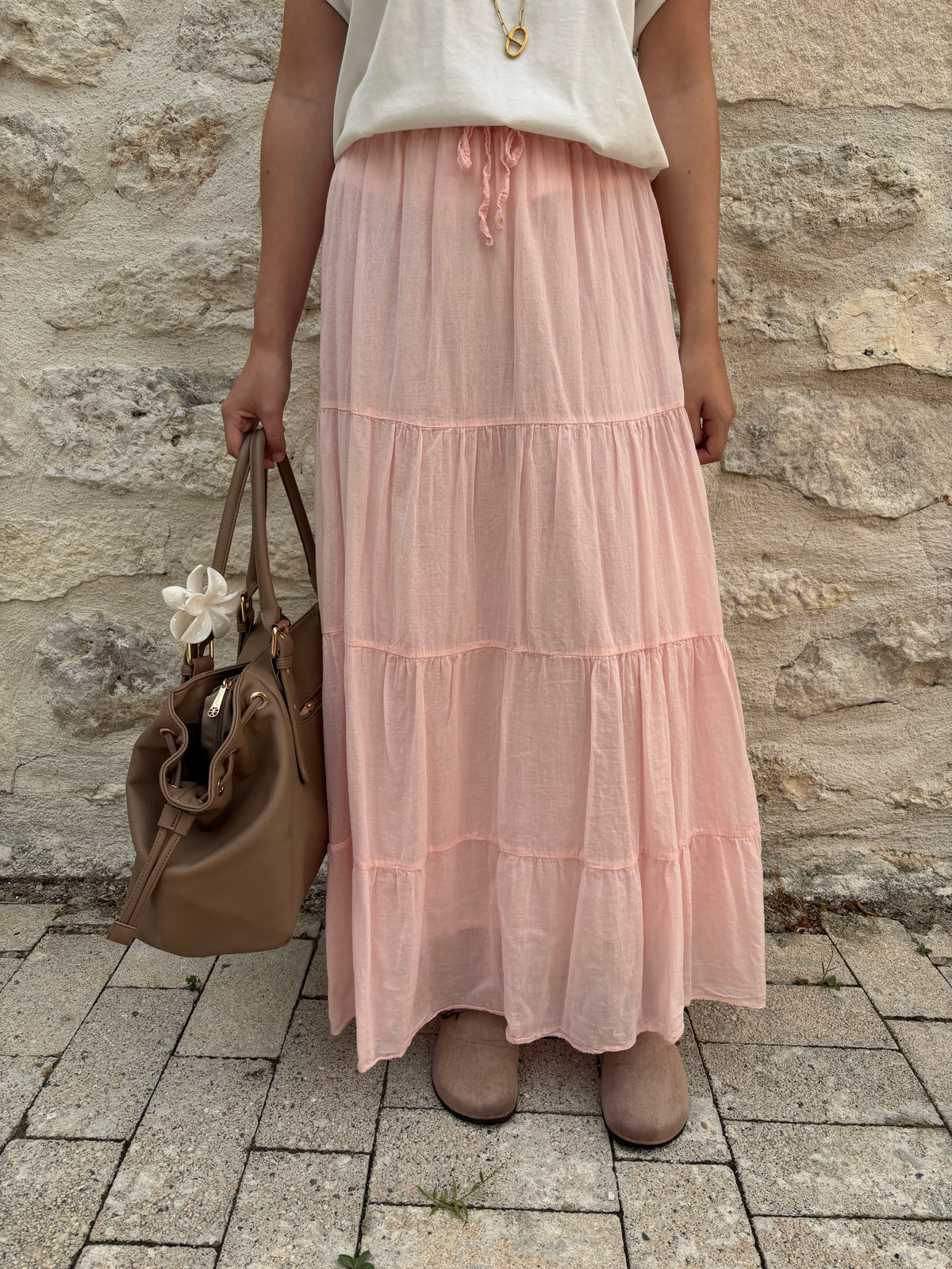 Jupe Angèle rose