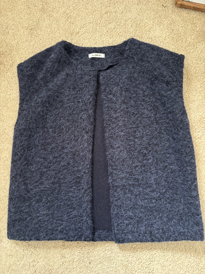 Navy sleeveless vest
