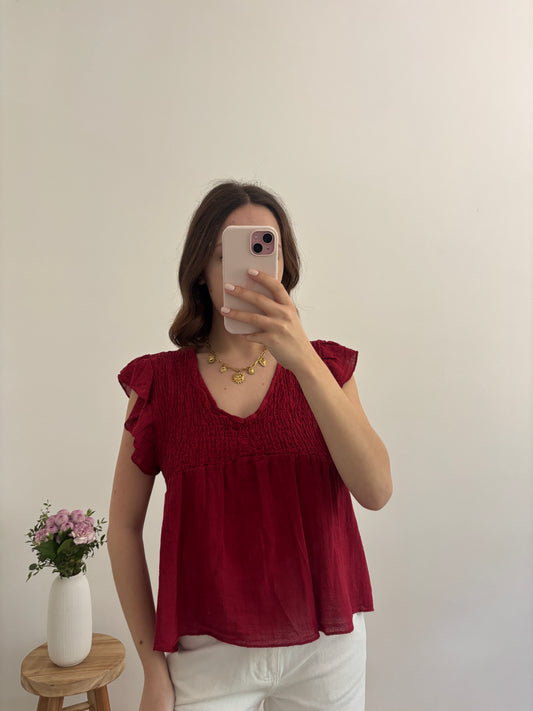 Top Romy bordeaux
