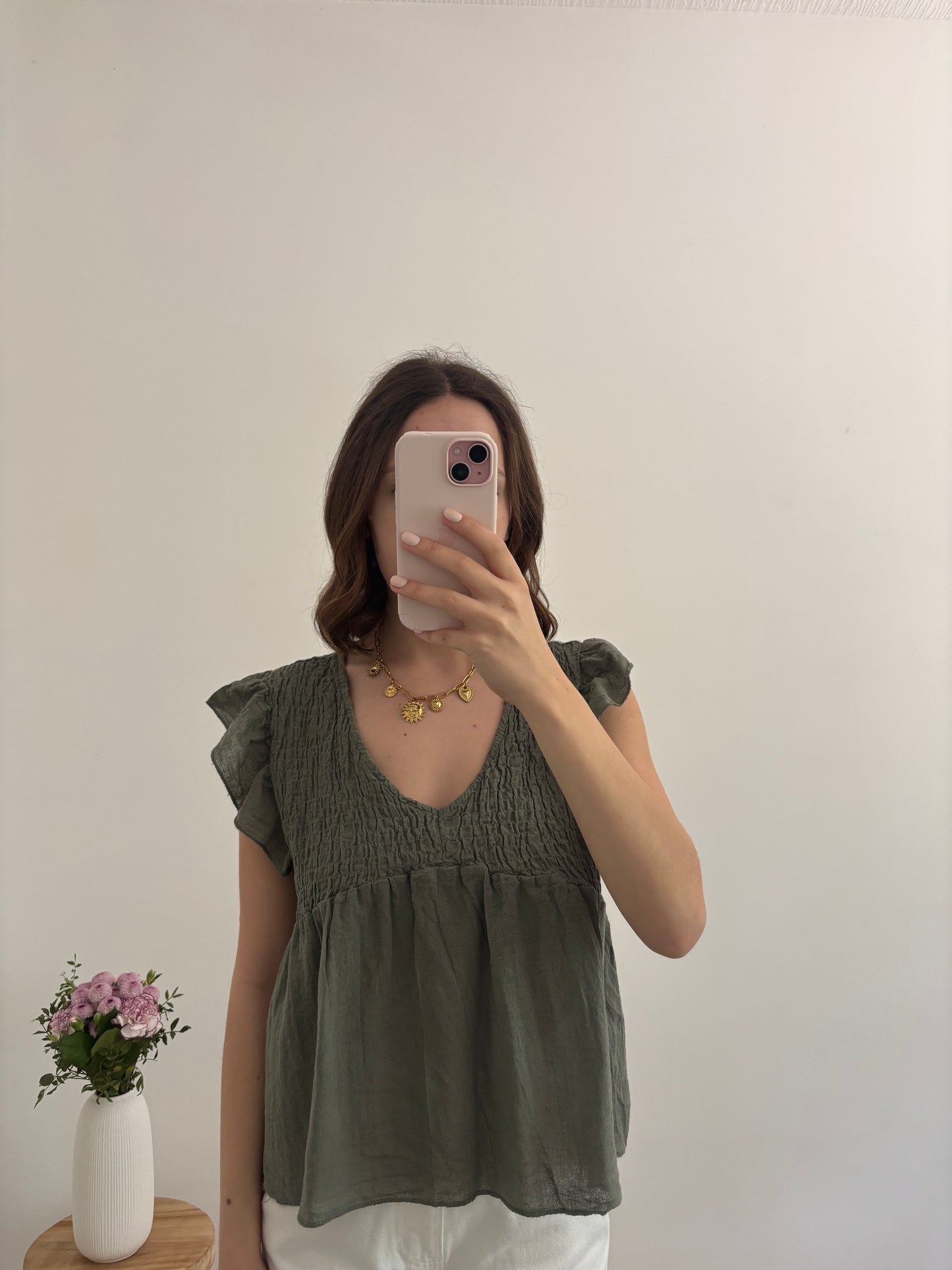 Romy khaki top