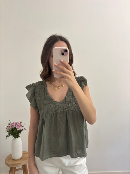 Romy khaki top