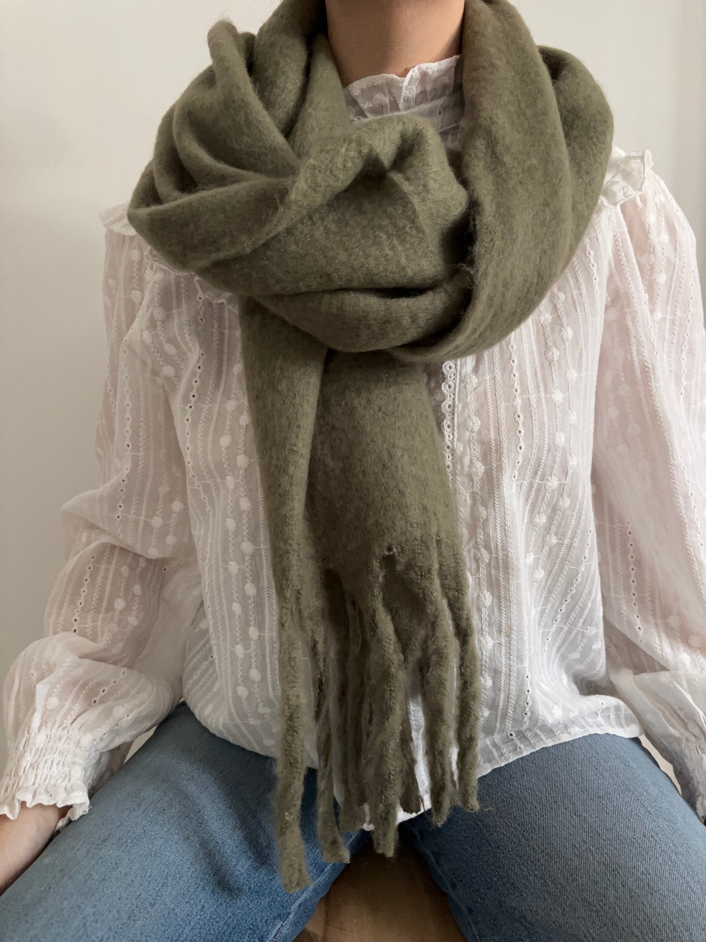 Khaki scarf