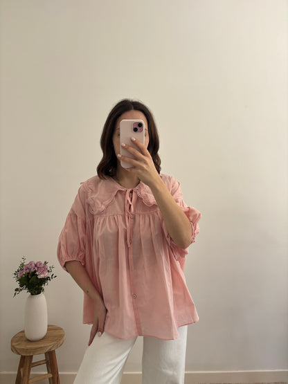Roze blouse Anouk
