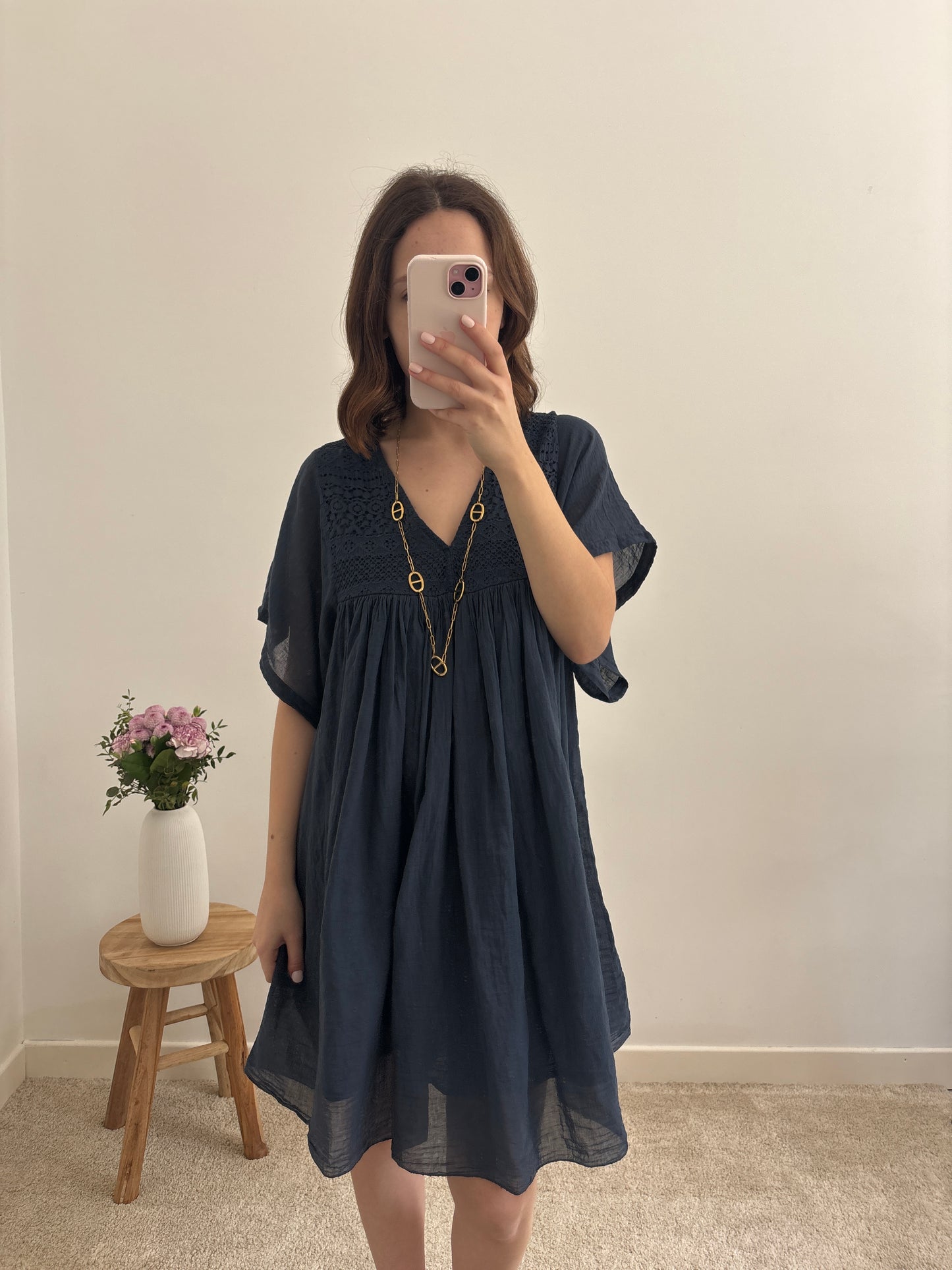 Navy Feline Dress
