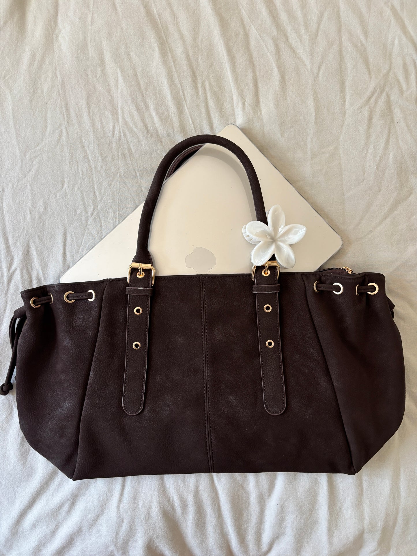 Sac Nélia suédine coffee