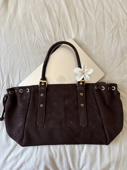 Sac Nélia suédine coffee