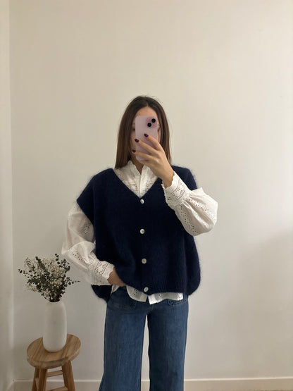 Amanda navy vest