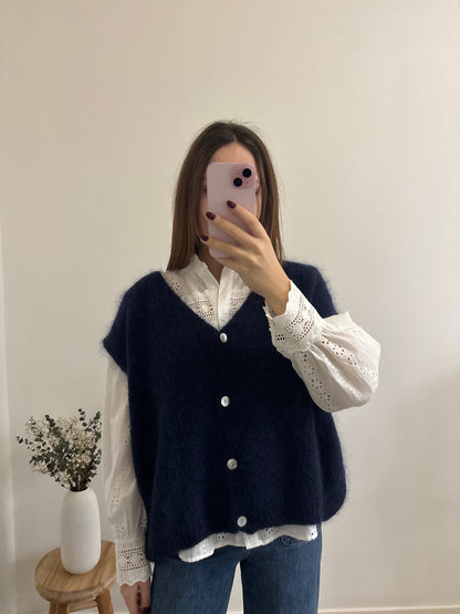 Amanda navy vest