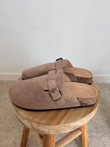 Mules taupe