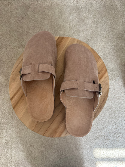 Mules taupe