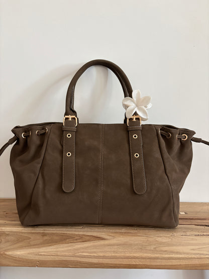 Tas Nélia suède taupe