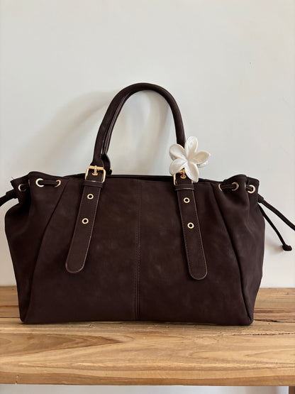 Sac Nélia suédine coffee