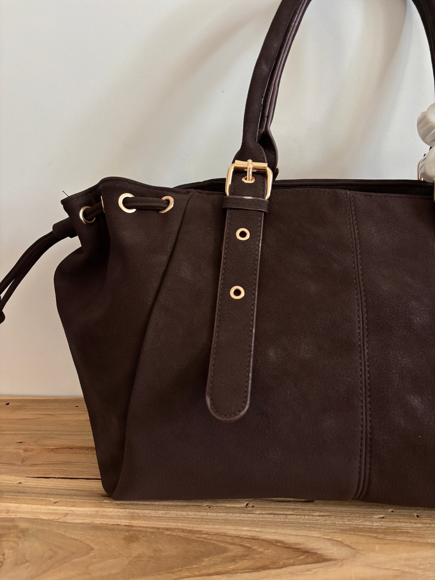 Sac Nélia suédine coffee