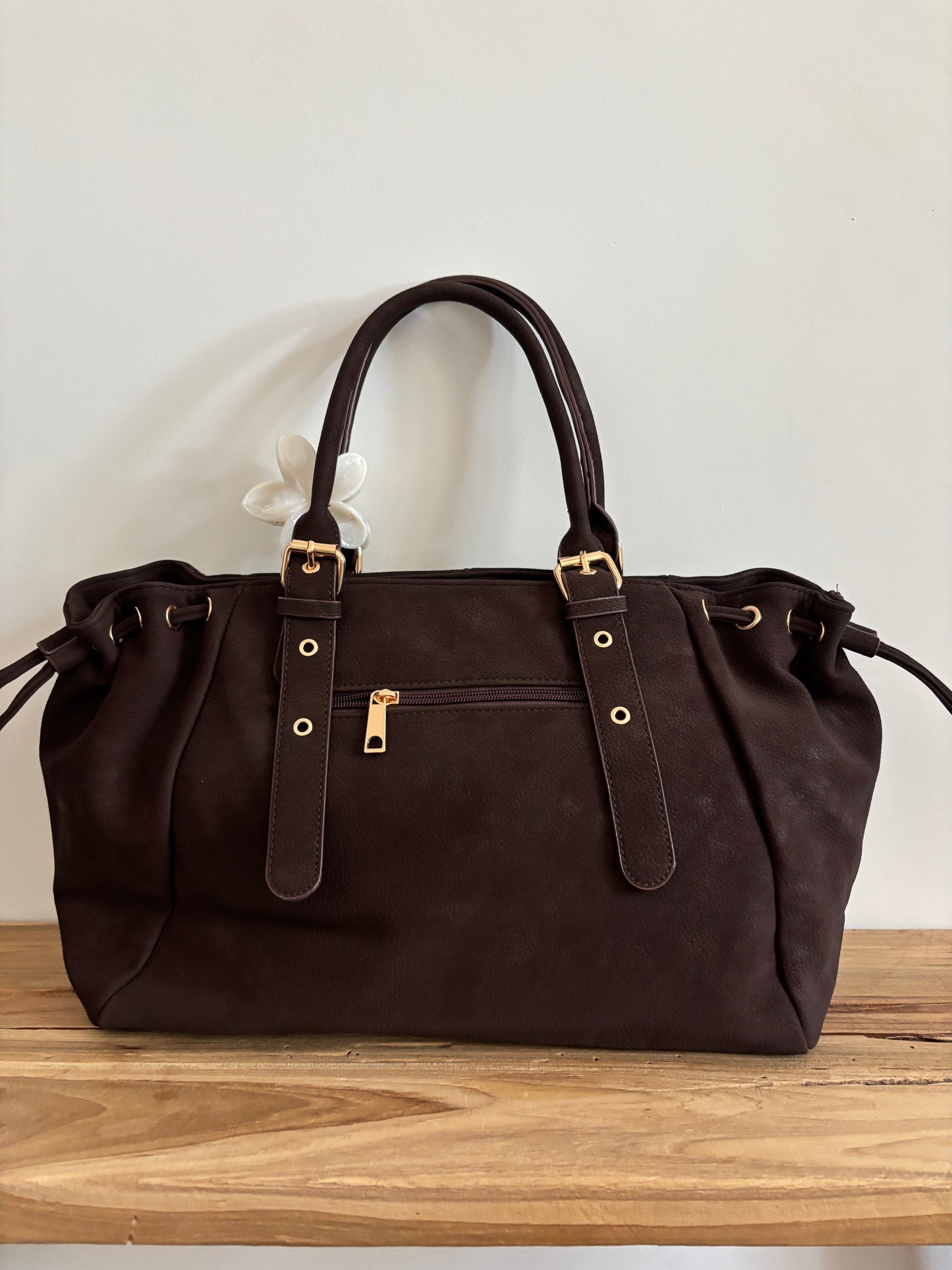 Sac Nélia suédine coffee
