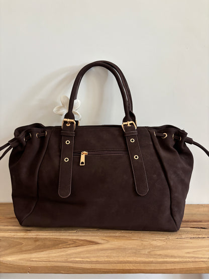 Sac Nélia suédine coffee