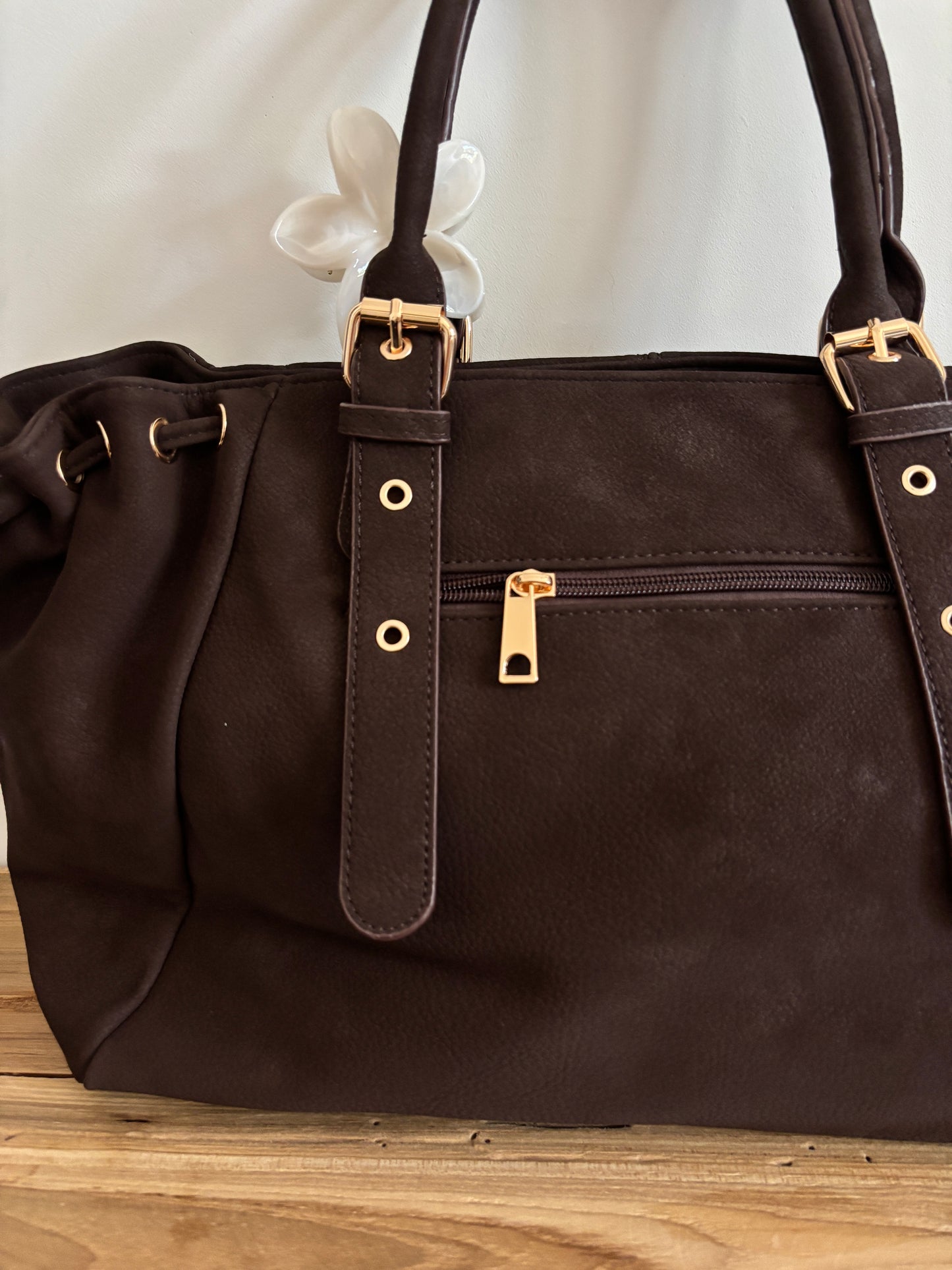 Sac Nélia suédine coffee
