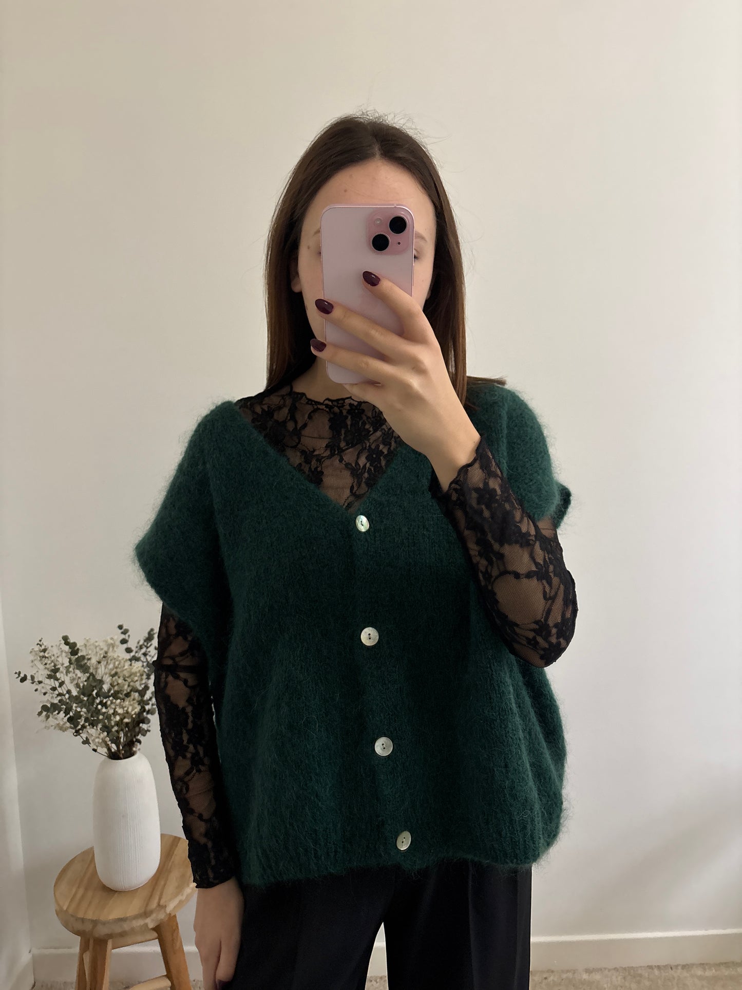 Amanda vest, fir green