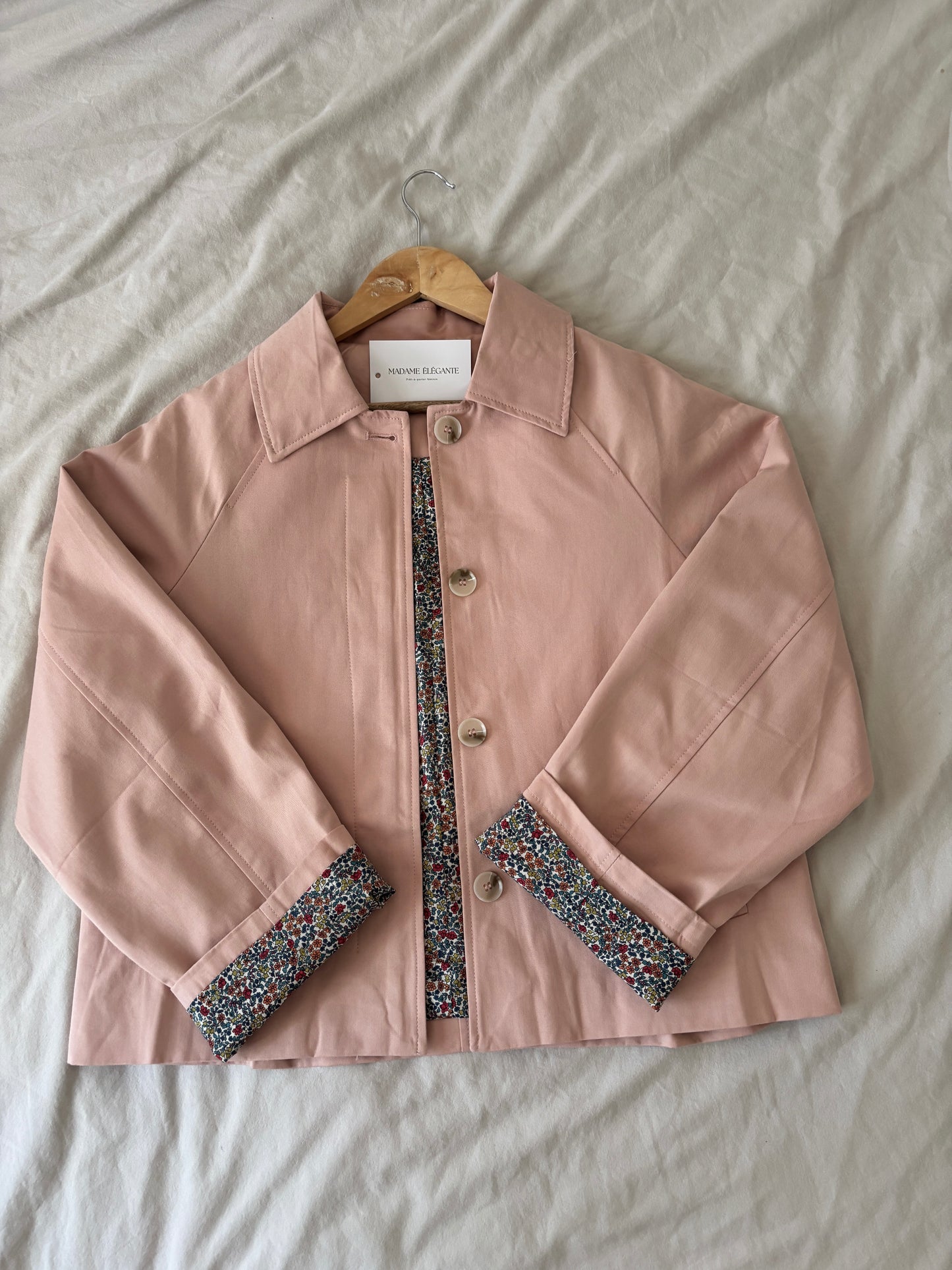 Trench Margaux rose