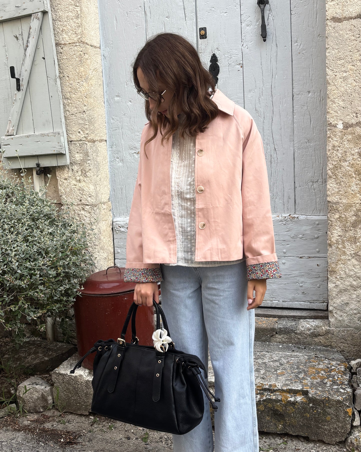 Trench Margaux rose