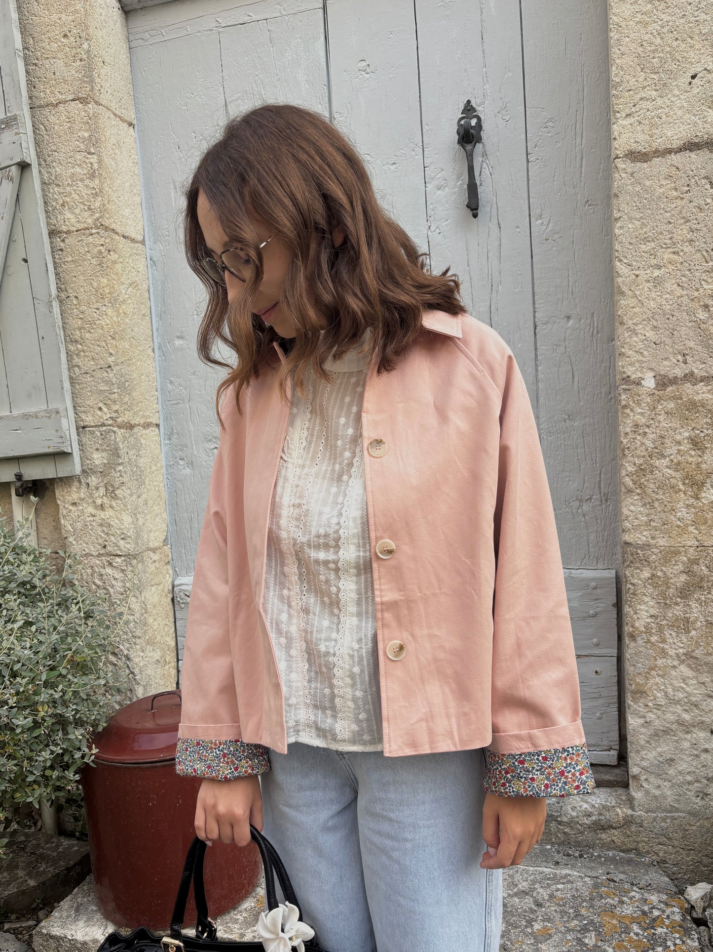Trench Margaux rose