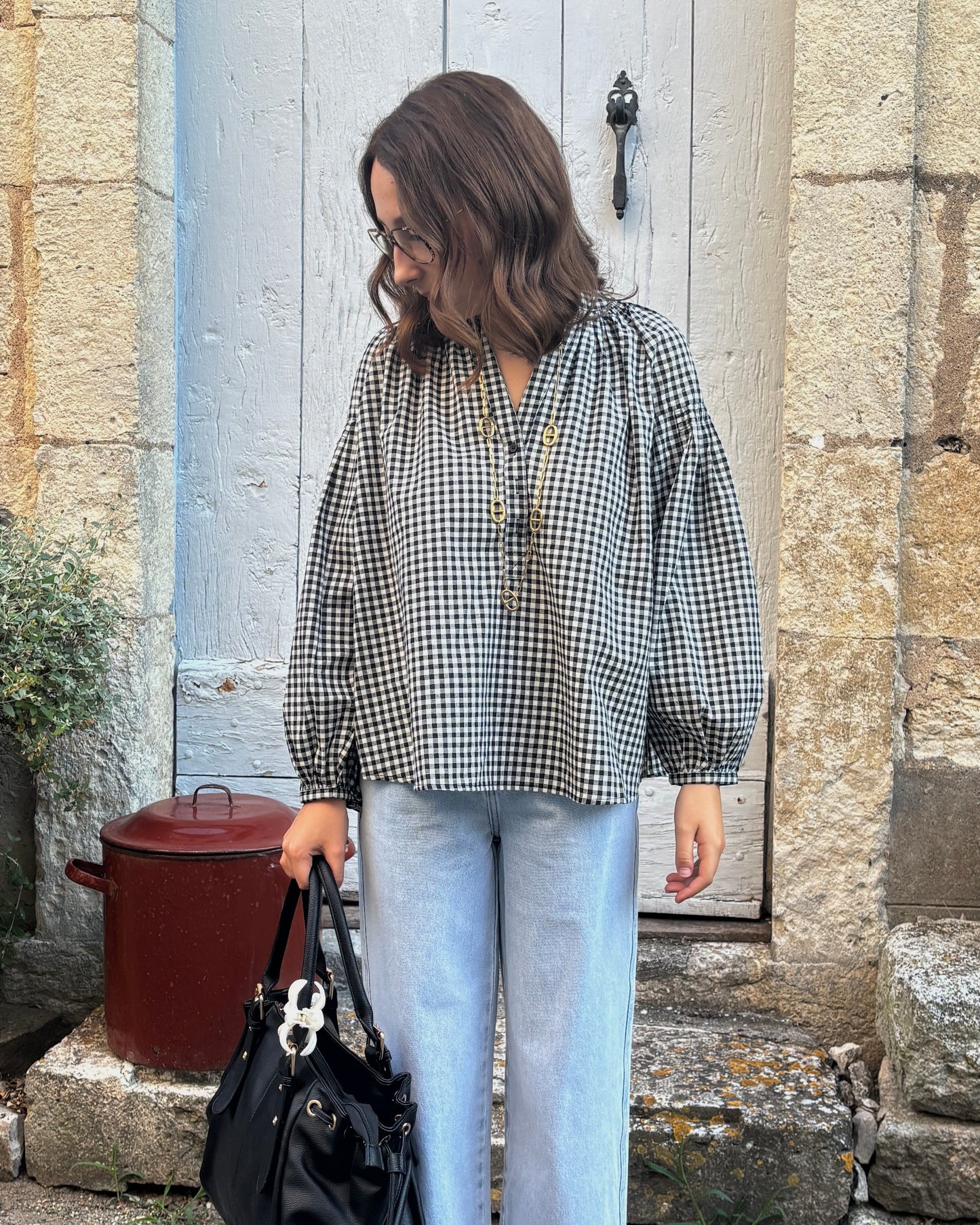 Blouse Charlie noire