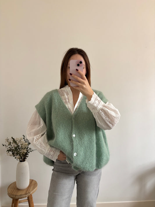 Amanda light green vest