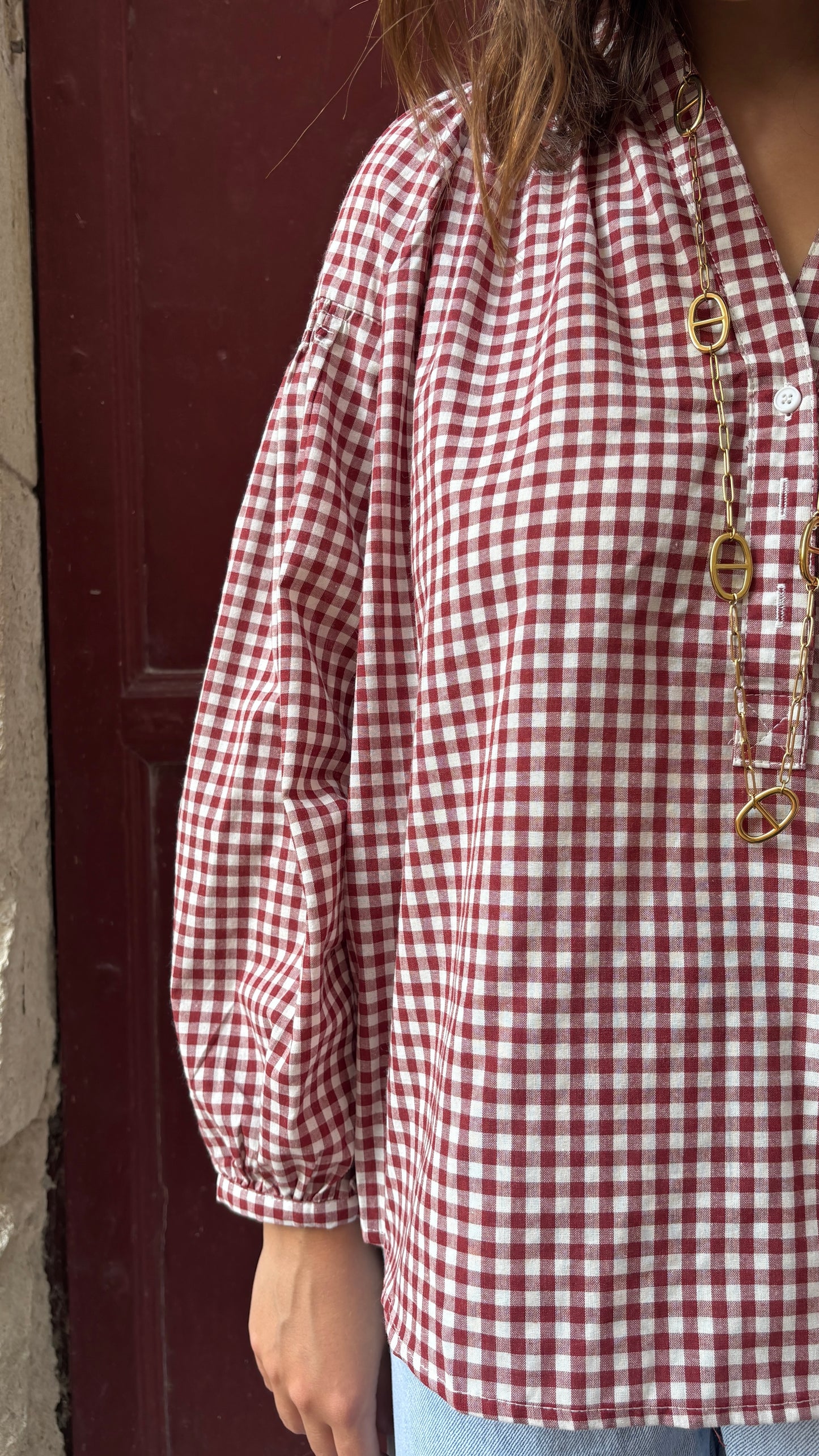 Blouse Charlie rouge