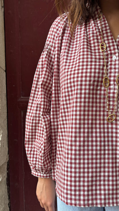 Blouse Charlie rouge