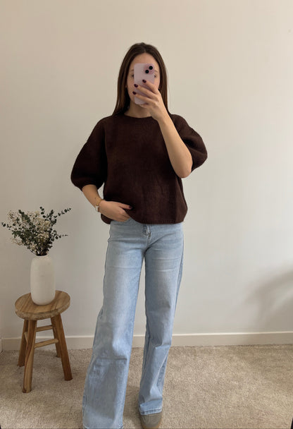 Olivia brown sweater