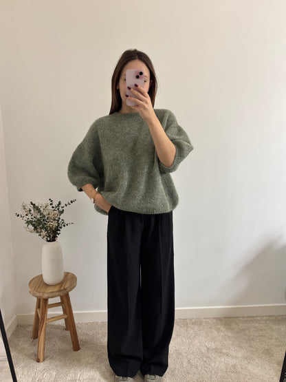 Olivia khaki sweater