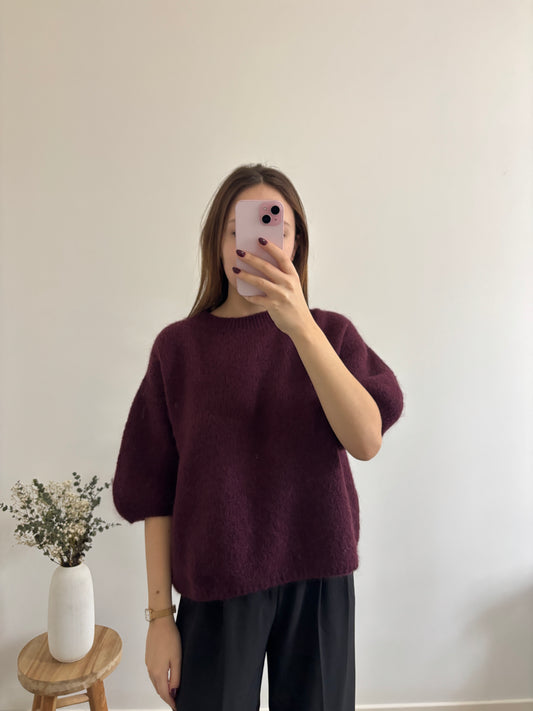 Olivia plum sweater