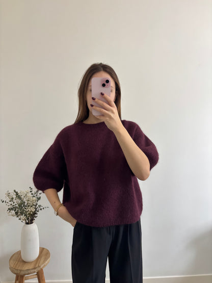 Olivia plum sweater