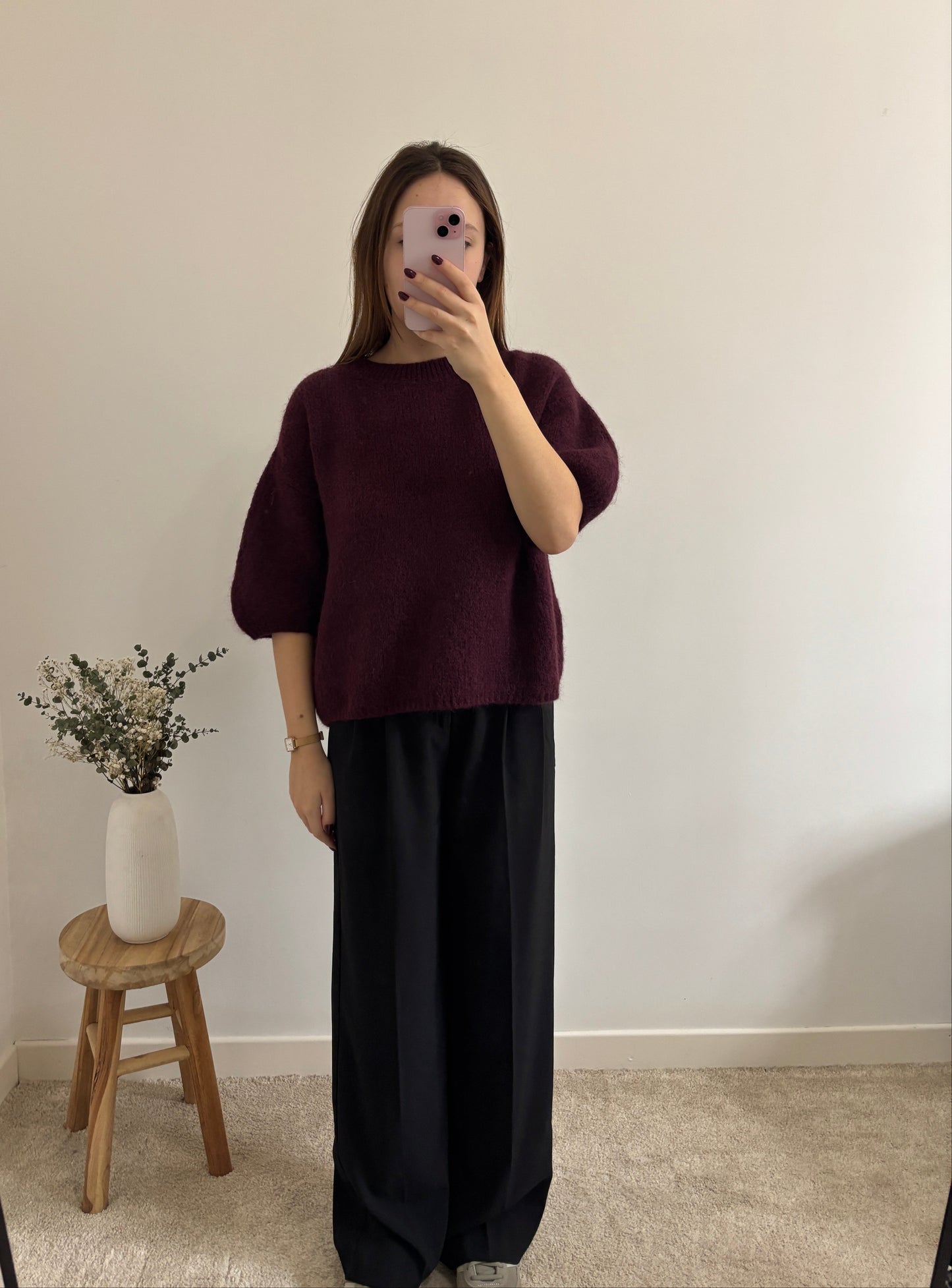 Olivia plum sweater