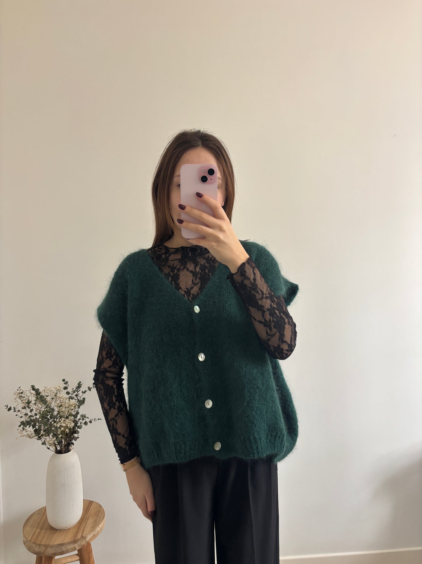 Amanda vest, fir green