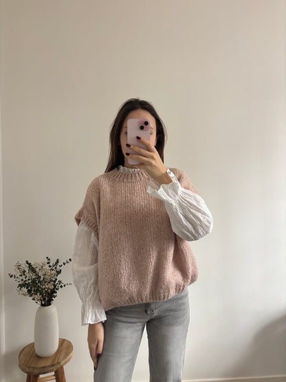 pale pink Clara sweater