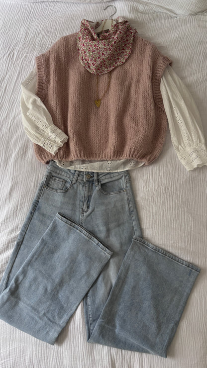 pale pink Clara sweater