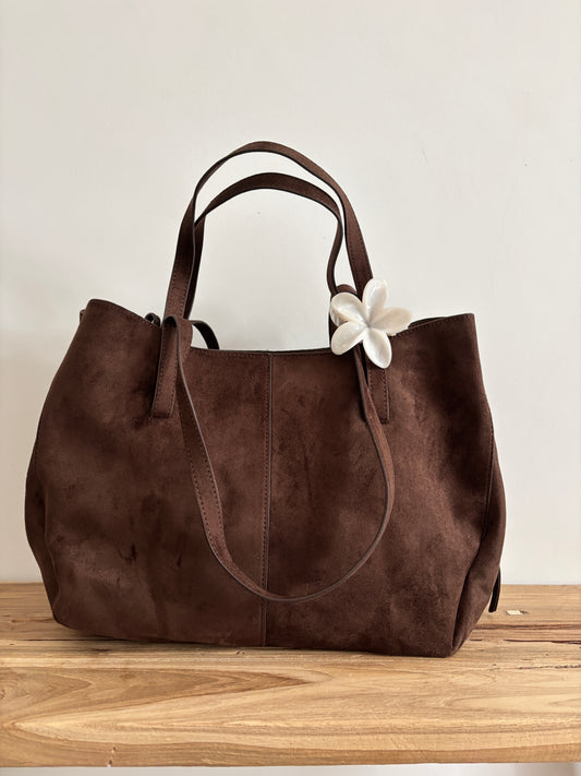 Aline coffee bag - suede