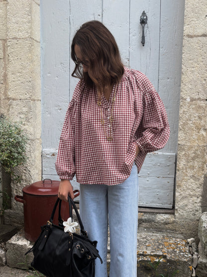 Blouse Charlie rouge