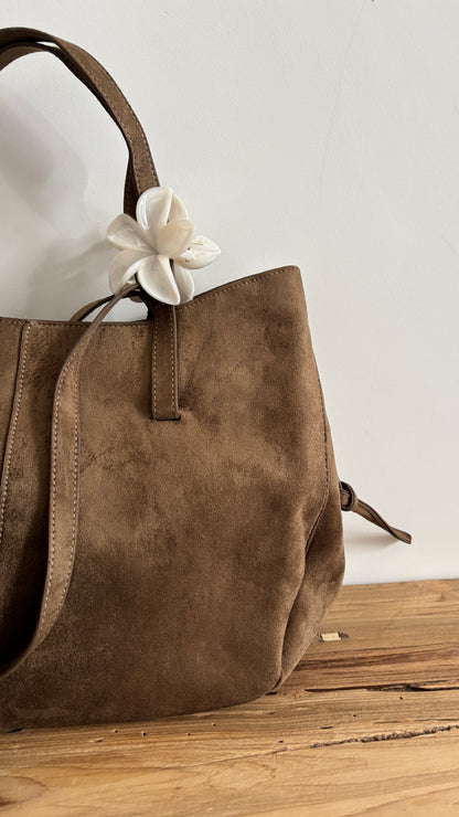 Sac Aline taupe - suédine
