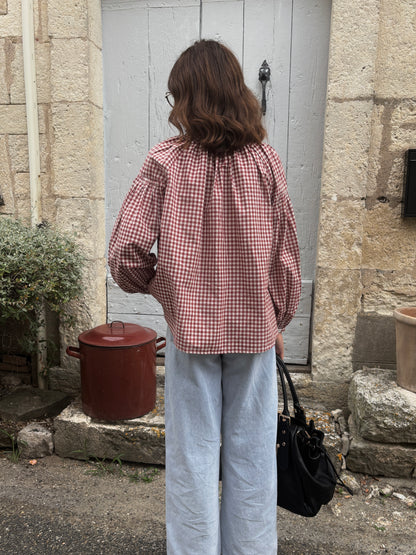 Blouse Charlie rouge