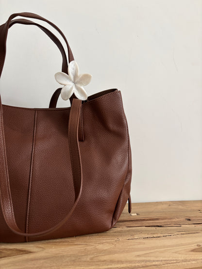 Sac Aline brown - grainé brillant