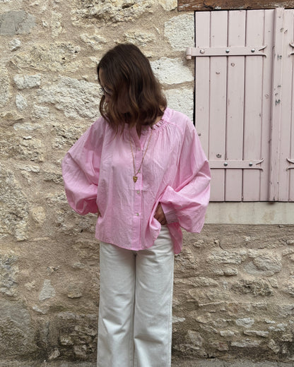 Maeva roze blouse